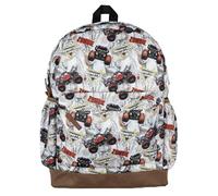 INTIMO Monster Jam Zombie Backpack All Over Design 16" Book Bag School Tech Sleeve