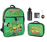INTIMO Nickelodeon Teenage Mutant Ninja Turtles Team Leonardo Raphael Donatello Michelangelo 5 PC Backpack Lunch box Water Bottle
