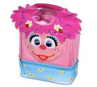 INTIMO Sesame Street Abby Cadabby Face Kids Girls Cute Dual Compartment Insulated Lunch Box Pail Tote Bag