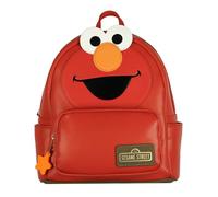 INTIMO Sesame Street Elmo 11" Mini Backpack Character Faux-Leather Small Bag Purse with Adjustable Shoulder Straps