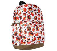 Sesame Street Elmo Backpack - Kids School Bookbag with Laptop Sleeve, Padded Straps & Side Water Bottle Pockets, White, One Size