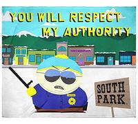 INTIMO South Park Cartman You Will Respect My Authority Show Throw Blanket Wall Scroll, Multicolored, 50x60 Inches