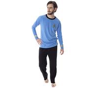 INTIMO Star Trek Original Series Men's Uniform Costume Sleepwear Pajama Set - Captain Kirk Gold Commander Spock, Commander Spock, XXL