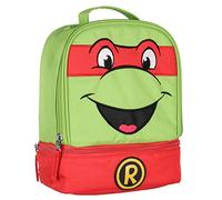 INTIMO Teenage Mutant Ninja Turtles TMNT All Turtles Dual Compartment Lunch Box - Green/Raphael, Standard