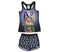 INTIMO WWE Girls' Sasha Banks Bayley Charlotte Flair Tank Short Pajama Set (6/6x) Black