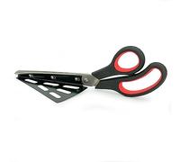 Intirilife 2-in-1 Pizza Scissors with Stainless Steel Blade, Lifter, and Soft Grip - Pizza Cutter for Cleanly Cutting Pizzas, tarts, Sheet Cakes