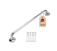 INTIRILIFE towel rail made of mirror polished stainless steel - length 40cm and 19mm rod diameter for drilling - towel rail towel holder bathroom sauna kitchen, wall mounting