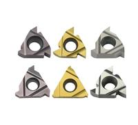 Intlshaft 11ER 16ER Thread Turning Tool Carbide Insert CNC Lathe Slotting A55 A60 AG55 AG60 1.0/1.25/1.5/2.0/2.5/3.0 ISO(Aluminum,11ER A60)