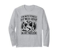 Into Fitness - Deer in My Freezer Funny Hunting Joke Long Sleeve T-Shirt