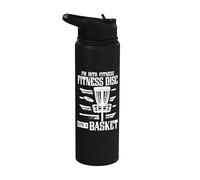 Into Fitness Disc Into A Basket Disc Golf Disc Golfing Stainless Steel Insulated Water Bottle