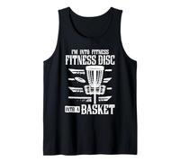 Into Fitness Disc Into A Basket Disc Golf Disc Golfing Tank Top