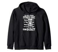 Into Fitness Disc Into A Basket Disc Golf Disc Golfing Zip Hoodie
