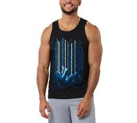 INTO THE AM Graphic Tank Tops for Men - Summer Beach Fashion Men's Tank Tops Graphic, Abyss, XL