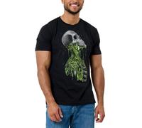 INTO THE AM Men's Graphic T-Shirts S - 4XL Premium Short Sleeve Tees Cool Nature Designs, Toxic Dread Glow-in-the-dark, XXXXL