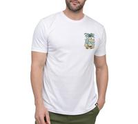 INTO THE AM Men's Graphic Tees S - 4XL Cool Lightweight Fitted Printed Design T-Shirts Nature, Pineapple Paradise, Large