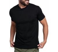 INTO THE AM Mens T Shirt - Short Sleeve Crew Neck Soft Fitted Tees S - 4XL Fresh Classic Tshirts, Black, Large
