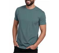 INTO THE AM Mens T Shirt - Short Sleeve Crew Neck Soft Fitted Tees S - 4XL Fresh Classic Tshirts, Essential - Indigo, Medium