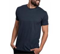 INTO THE AM Mens T Shirt - Short Sleeve Crew Neck Soft Fitted Tees S - 4XL Fresh Classic Tshirts, Navy, Large