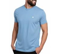 INTO The AM Men's T-Shirts Soft Cotton Blend Crew Neck Tee S - 4XL Athletic Fit Plain & Logo Basic T-Shirt for Men, Columbia Blue Heather, S