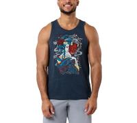 INTO THE AM Premium Graphic Tank Tops for Men - Summer Beach Men's Tanks S - 2XL, Mystic Geisha, XL