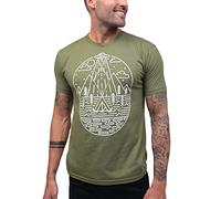 INTO THE AM Tee Graphic - for Men Black, Overseer - Olive Green, Large