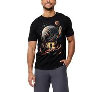 INTO THE AM Vintage Graphic Tees for Men S - 3XL Oversized Lightweight Retro Faded Soft Wash T-Shirt, Beyond Horizons, XL