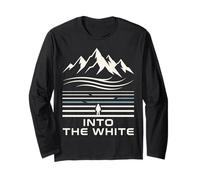 Into The Snow Mountain Winter Landscape Design Long Sleeve T-Shirt