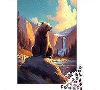 Into The Wild Bear King 1000-Piece Jigsaw Puzzle for Adults, 70x50cm/1000pcs, Quiet Home Activity, Weekend Downtime And Year-Round Leisure