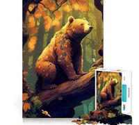 Into The Wild BearKing Adult Jigsaw Puzzles1000 Pieces Sharp Mind DownTime Game Family Pastime Art Display (38x52cm)