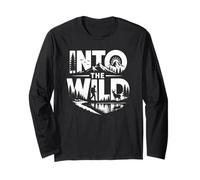 Into The Wild Hiking Nature Adventure Design Long Sleeve T-Shirt