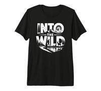 Into The Wild Hiking Nature Adventure Design Premium T-Shirt
