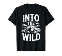 Into The Wild Mountain Nature Adventure Hiking Camping Hiker T-Shirt