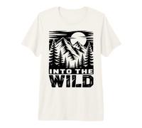 Into the Wild Mountain Wilderness Design Premium T-Shirt