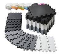 INTOMENG Baby Play Mat, 20 Tiles Interlocking Floor Mats for Playroom & Home Gym, Non-Toxic Soft Foam Puzzle Mat for Babies and Toddlers, Customizable, Safe, Easy Clean Play Area