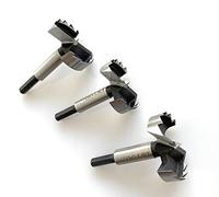 INTOO Forstner Bit Set 3Pcs Hex Shank,1-7/8",2",2-1/8" Multi Sided Shank Wood Drill Bits Set