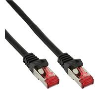 Intos InLine® Ethernet Patch cord, InLine®, S-STP/PiMF, Cat. 6, black, 1m