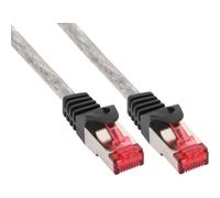 Intos InLine® Patch cord, InLine®, S-STP/PiMF, Cat. 6, transparent, 30m