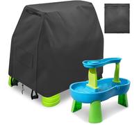 Intoypad Kids Water Table Cover for Step 2 Water Table, Outdoor Water Table Covers Waterproof Dustproof Anti-UV Rain Cover Outdoor Water Play Table Toys Accessories for Kids Toddler Black (Cover Only)