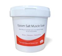 Intralabs Epsom Salt (Magnesium Sulphate) 1.2kg - Bath Soak Crystals for Relaxation, Recovery & Foot Baths - Fragrance-Free, Fast Dissolving, Handy Re-sealble Tub