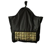 Intrepid International Slow Feed Hay Bag - Black, Adjustable Hay Bags for Horses, Top Load, Holds 1/2 Small Bale, Hay Feeder for Horses with Waste Prevention, Small Front for Slower Eating
