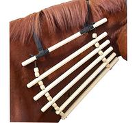 Intrepid International Wooden Horse Neck Cradle - Durable Wood Construction, Adjustable Nylon Straps for Blanket and Bandage Protection, Neck Cradle for Horses