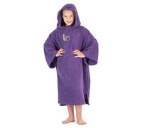 Intrepid Outdoors Changing Robe - Premium 100% Cotton Poncho For Beach, Surfing, Swimming, Triathlon, Indoors and Outdoor Activities - Child (Purple)