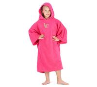 Intrepid Outdoors Changing Robe - Premium 100% Cotton Poncho For Beach, Surfing, Swimming, Triathlon, Indoors and Outdoor Activities - Child (Pink)