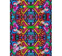 Intricate And Ethereal, Geometric Patterned, 200 Unlined, Star Detailed Page, 8x11, Hardcover Journal, Art Pad, Sketchbook, Drawing Book: Made With ... By: Artist Mary Elisabeth Linder @ MaryEMade