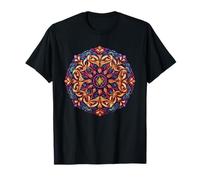 Intricate Circular Mandala Floral Geometry for Relaxation T-Shirt