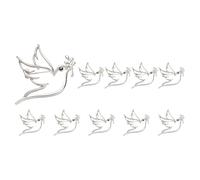 Intricate Cutout Peace Symbol Brooch Vintage Doves And Branch Branch Lightweight Zincs Alloy Jewelry For All Day Comfort Wear Versatile Scarf Brooch