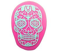 Intricate Filigree Mexican Sugar Skull Lace Silicone Mould Mold for Cake Decorating Cake Cupcake Toppers Icing Sugarcraft Tool by Fairie Blessings