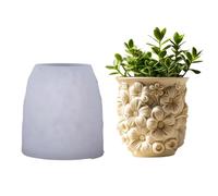 Intricate Floral Accent Silicone Planter Mold Resin Flower Casting Pots for Unique Resin Jewelry Tray Making Gift Concrete Cement