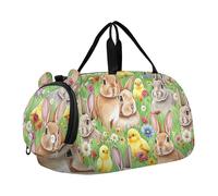 Intricate Mandala Vintage Orange Boys Carry on Duffel Bag Weekend Duffel Overnight Travel Duffle Bags Girls Tote Sports Duffle Bag, Rabbit Yellow Chicks Flower Green, Classic