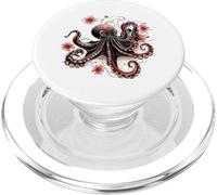 Intricate Octopus Floral Marine Life Design PopSockets PopGrip for MagSafe
